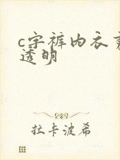 c字裤内衣秀全透明