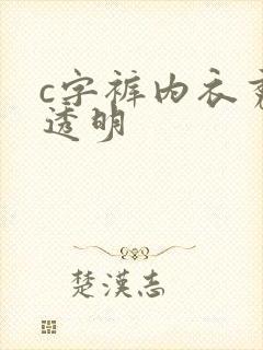 c字裤内衣秀全透明