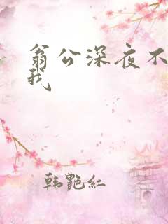 翁公深夜不停要我