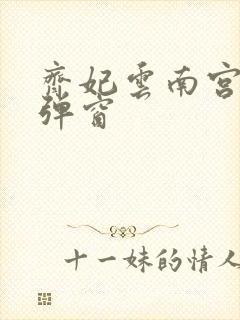 齐妃云南宫夜无弹窗