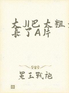大JI巴太粗太长了A片