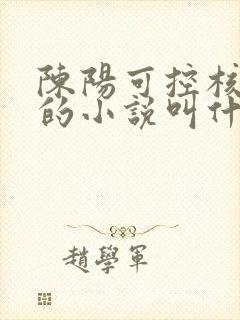 陈阳可控核聚变的小说叫什么名字