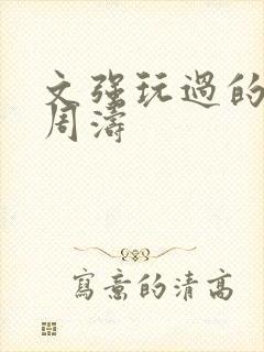 文强玩过的女人周涛