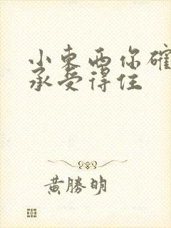 小东西你确定你承受得住