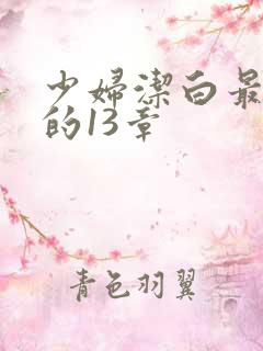少妇洁白最刺激的13章