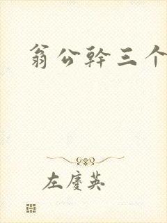 翁公干三个熄妇