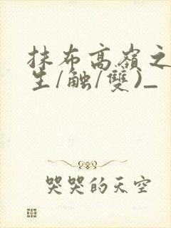 抹布高岭之花(生/触/双)_