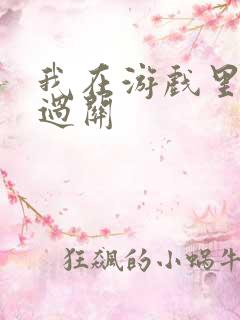 我在游戏里靠挨过关