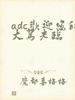 adc欢迎您的大驾光临