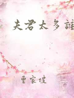 夫君太多谁的错