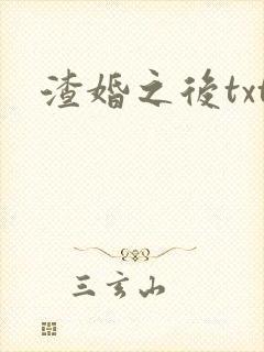 渣婚之后txt