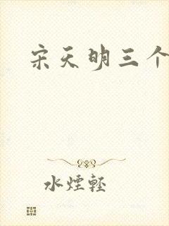 宋天明三个婆娘