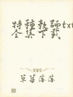 特种教师txt全集下载