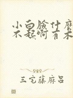 小白脸什么的伤不起啊有木有