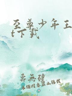 至尊少年王txt下载