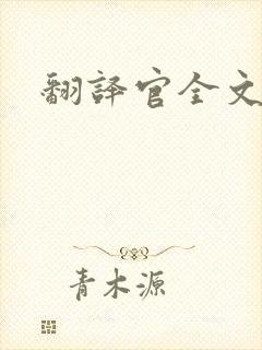 翻译官全文阅读