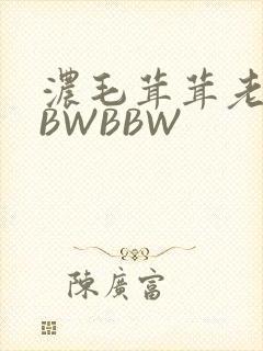 浓毛茸茸老太BBWBBW