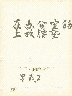 在办公室的椅子上放腰垫