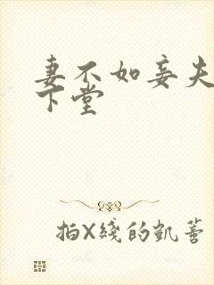 妻不如妾夫人要下堂