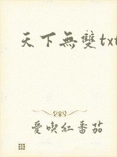 天下无双txt