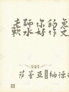 老师你的兔子好软水好作文免费阅读