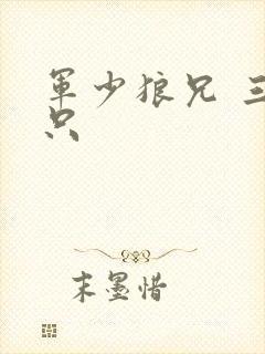 军少狼兄 三两只