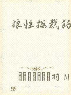 狼性总裁的尤物