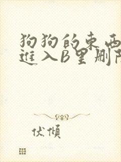 狗狗的东西直接进入B里删除