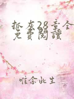 抓灰28章全部免费阅读