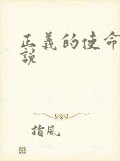 正义的使命 小说