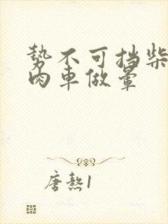 势不可挡柴鸡蛋肉车做晕