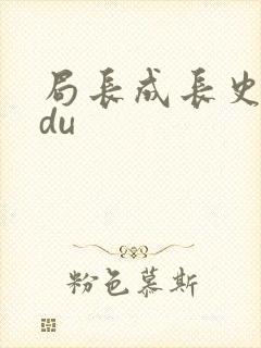 局长成长史sodu