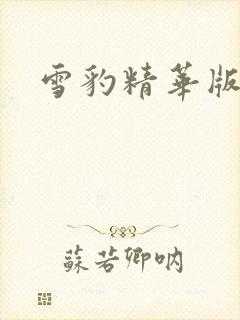 雪豹精华版全集