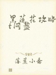 黑莲花攻略txt网盘