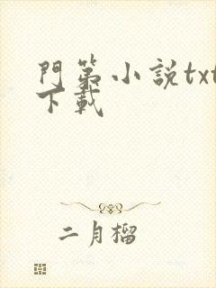 门第小说txt下载