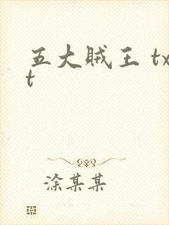 五大贼王 txt