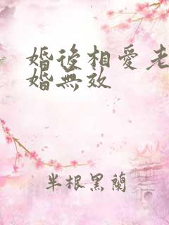 婚后相爱老婆离婚无效