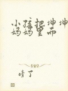 小孩把坤坤放入妈妈里面