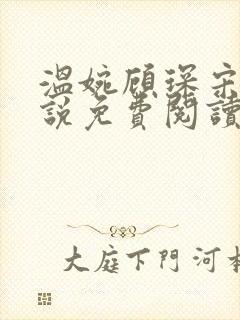 温婉顾琛宋芝小说免费阅读