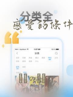 恋爱的条件：结局+番外