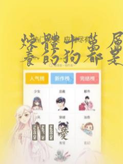 炼体十万层:我养的狗都是大帝