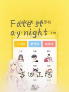 Fate stay night：结局+番外