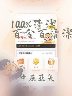 100%清洁 百分百清洁 除污100%