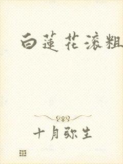 白莲花滚粗