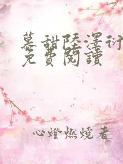 慕甜陆泽衍小说免费阅读