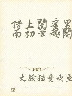 错上闺蜜男友沈南初笔趣阁封面