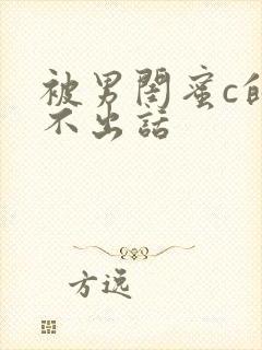 被男闺蜜c的说不出话封面