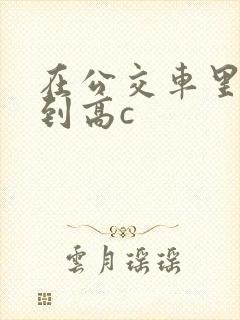 在公交车里c弄到高c