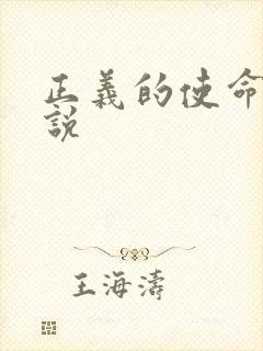 正义的使命 小说