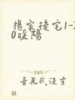 杨家后宅1-20暖阳